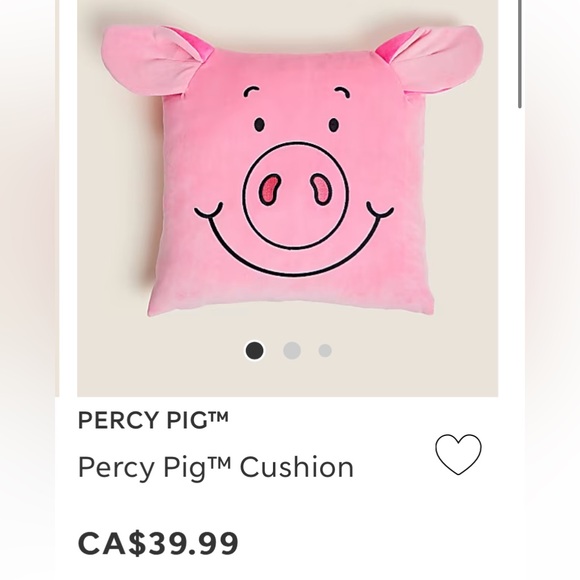Percy pig marks & Spencer blanket and pillow - Picture 8 of 9